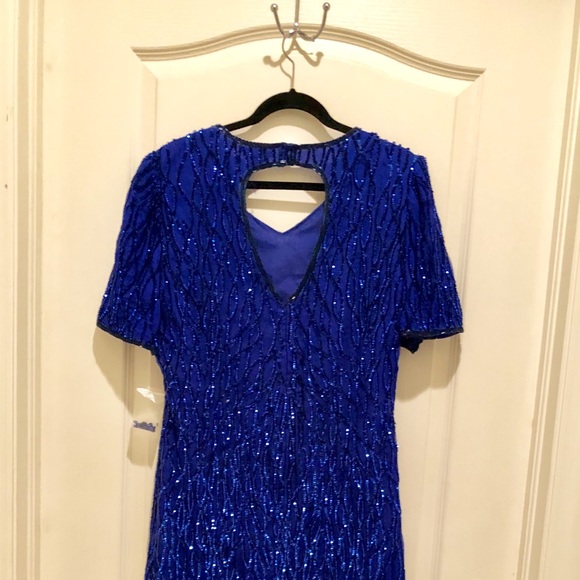 Mark & John by Gopal sequin beaded dress of silk - Picture 4 of 8